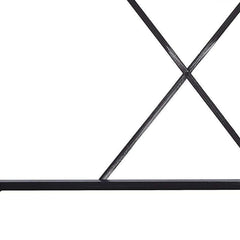 Homeroots Modern Farmhouse Oak and Black Chain Link Office Desk 285771