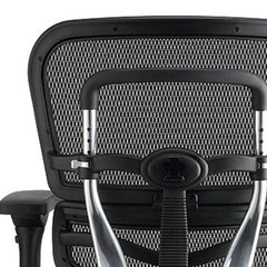 Homeroots Black Mesh Seat Swivel Adjustable Task Chair Mesh Back Steel Frame 372391