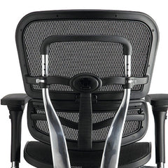 Homeroots Black Mesh Seat Swivel Adjustable Task Chair Mesh Back Steel Frame 372391