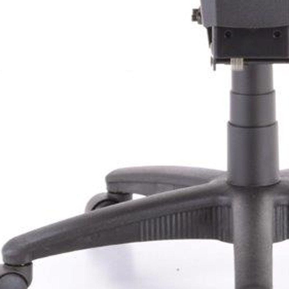 Homeroots Green Fabric Seat Swivel Adjustable Conference Chair Fabric Back Plastic Frame 372409