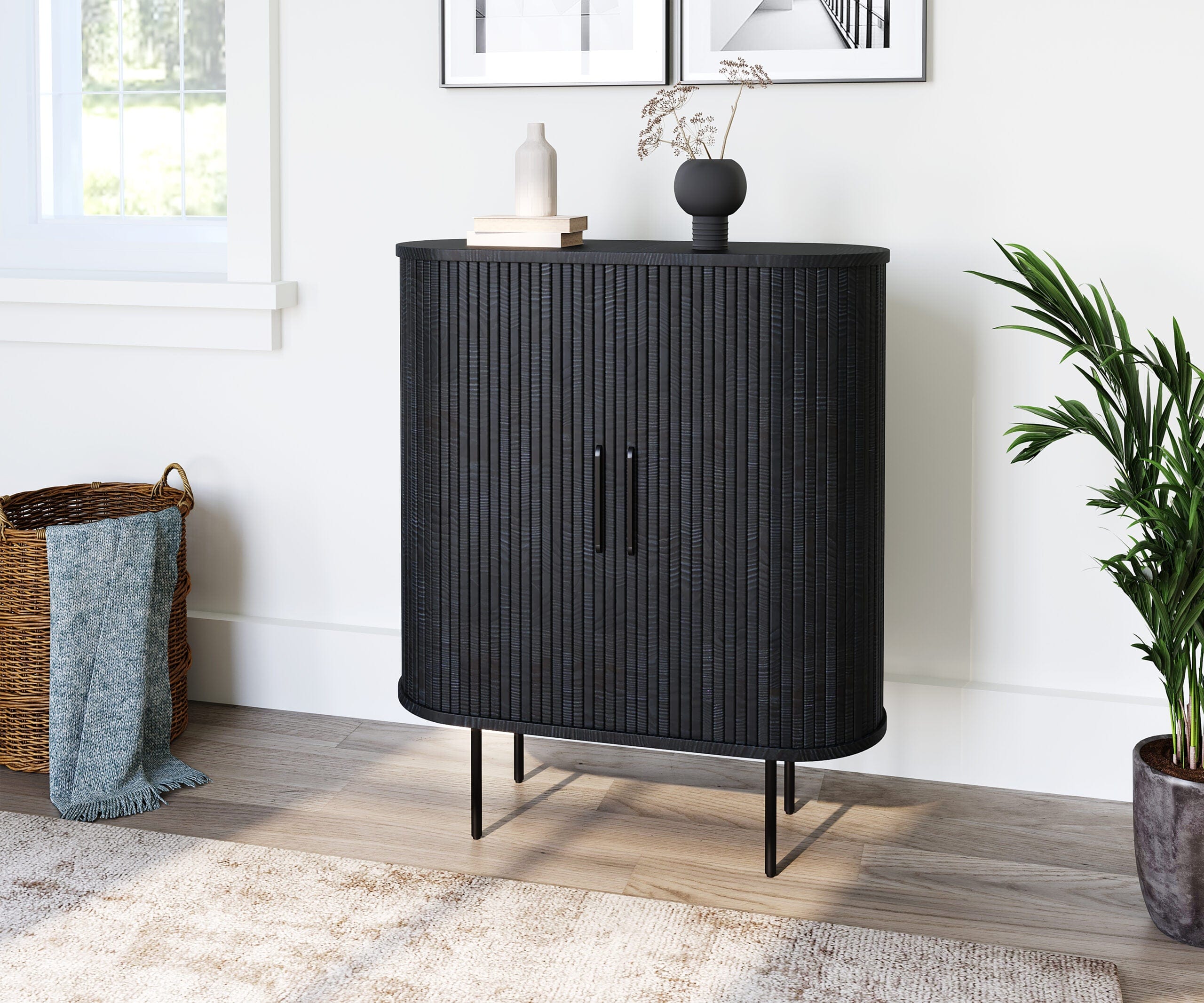 Unique  Nola Cabinet 39" Black Oak NOLA-4624