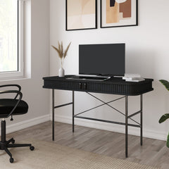 Unique Nola Desk 47x24" Black Oak NOLA-4627