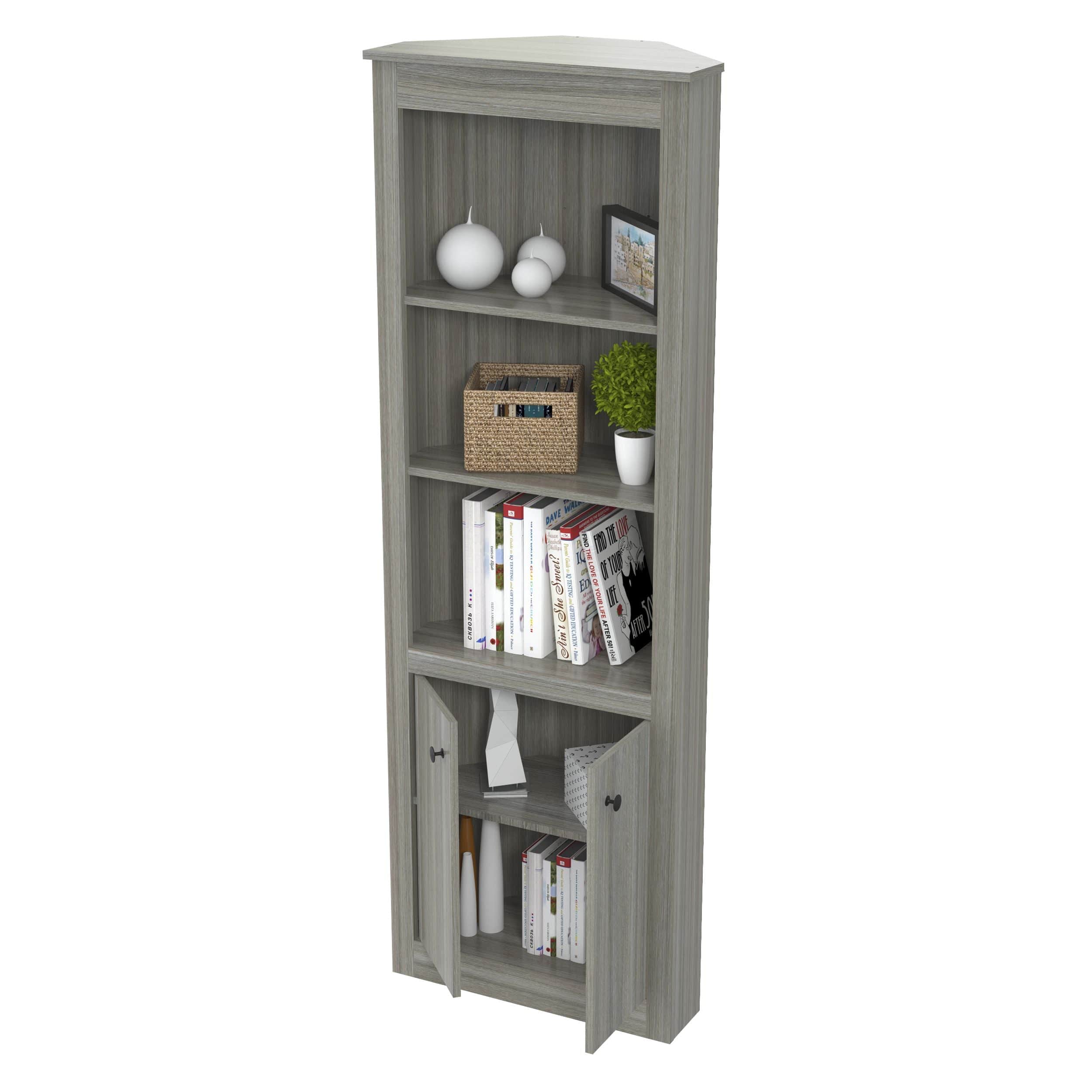 Inval America Corner Bookshelf BE-10704 - My Home Office Store