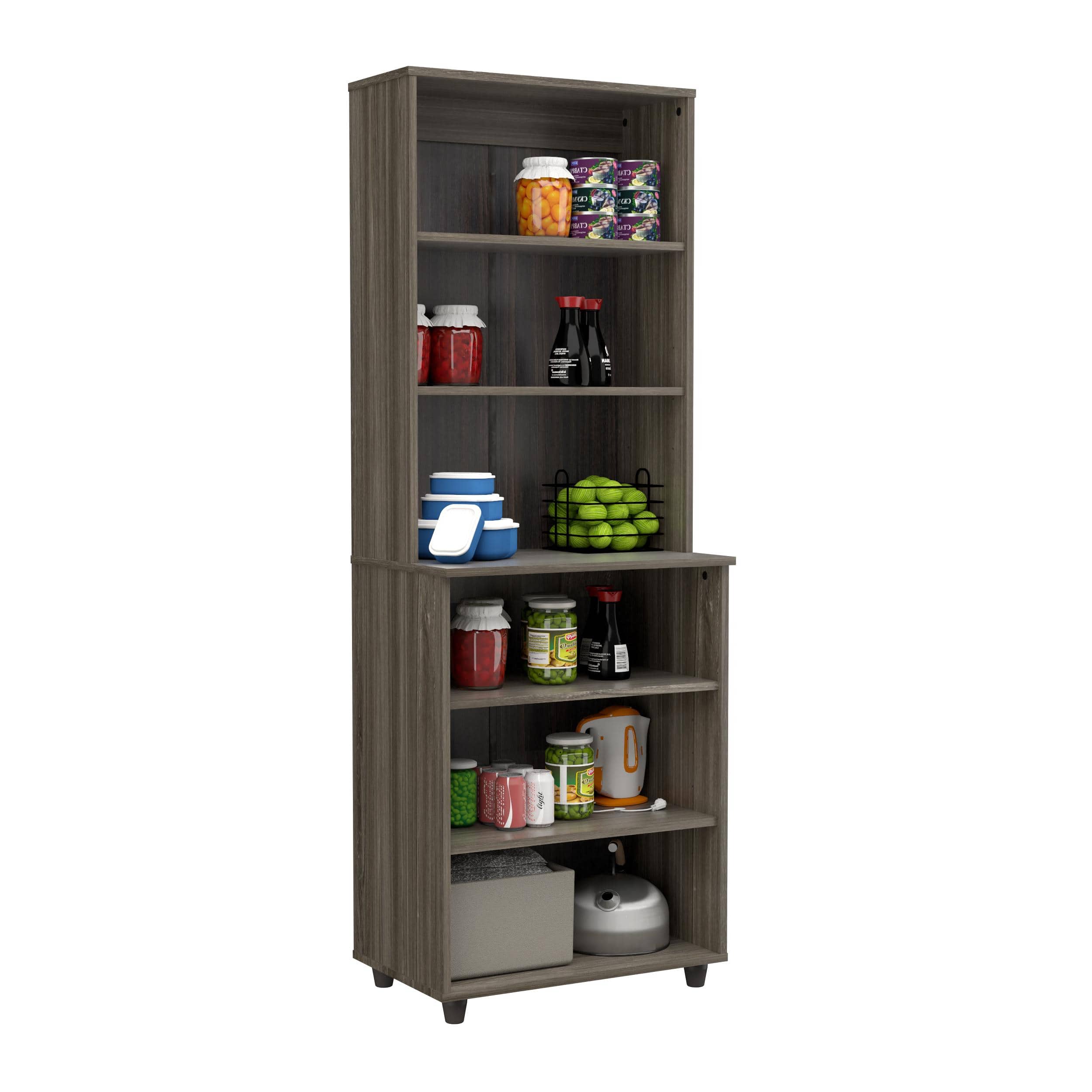 Inval America Inval Storage Shelf, Smoked Oak BE-15104 - My Home Office Store