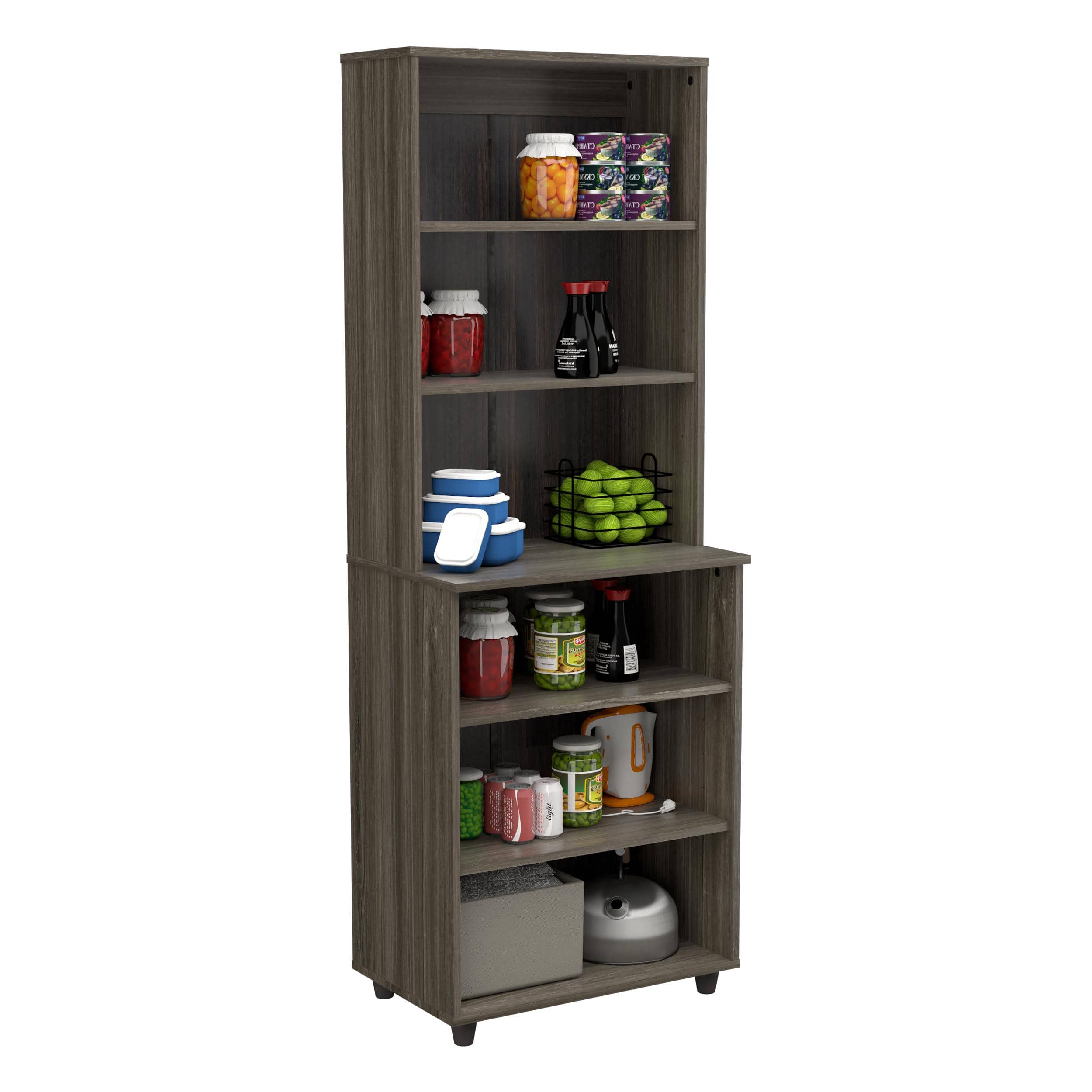 Inval America Inval Storage Shelf, Smoked Oak BE-15104 - My Home Office Store