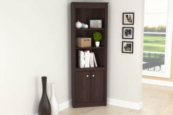 Inval America Corner Bookshelf BE-9304 - My Home Office Store