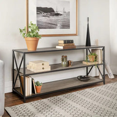 Walker Edison 60" X-Frame Bookshelf