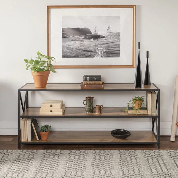 Walker Edison 60" X-Frame Bookshelf