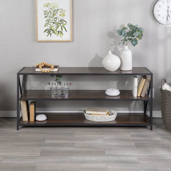Walker Edison 60" X-Frame Bookshelf