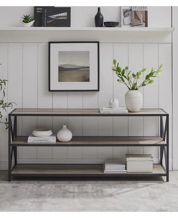 Walker Edison 60" X-Frame Bookshelf