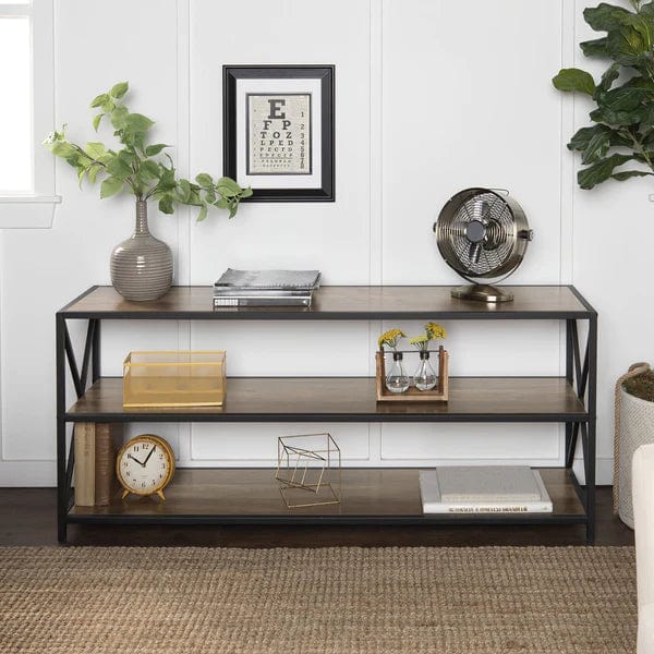 Walker Edison 60" X-Frame Bookshelf
