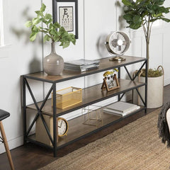 Walker Edison 60" X-Frame Bookshelf