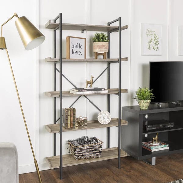 Walker Edison Urban Pipe Bookshelf