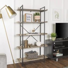 Walker Edison Urban Pipe Bookshelf