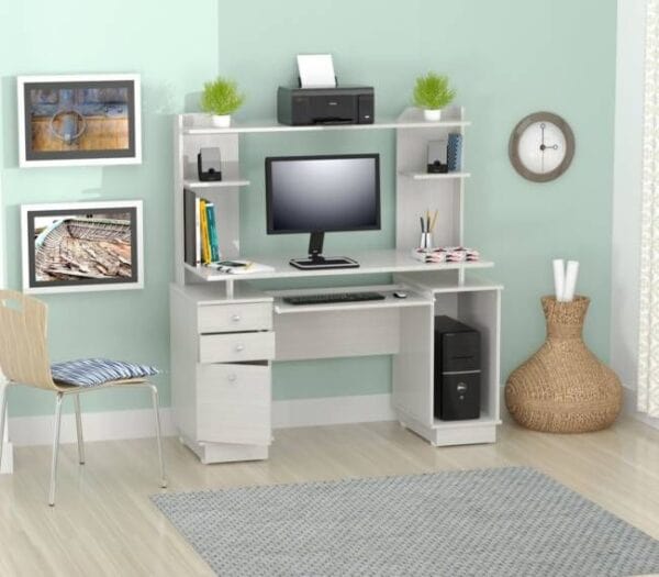 Inval America Computer WorkCentre w/Hutch CC-5901 - My Home Office Store