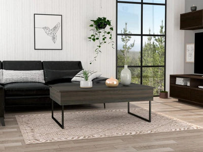 Depot E-Shop Ocean Lift Top Coffee Table, Two Legs, Two Shelves DE-MCW6255 - My Home Office Store