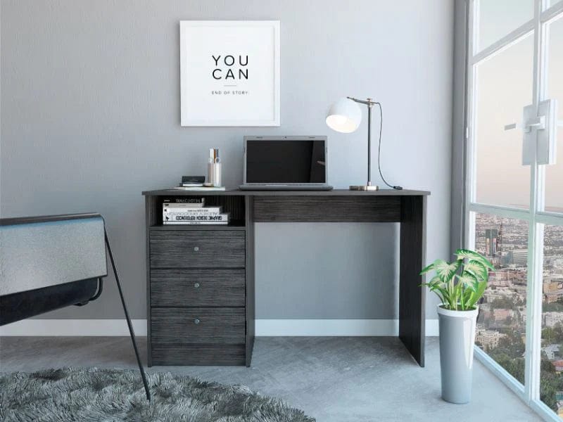 FM Furniture Naples Computer desk Three Drawers FM5682ELI - My Home Office Store
