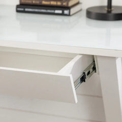 Walker Edison Metal & Glass X Desk