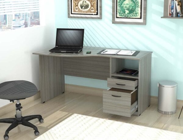 Inval America Curved Top Desk ES-12903 - My Home Office Store