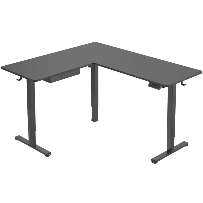 Mount It Large Height Adjustable Corner Sit-Stand Desk MI-15001 - My Home Office Store