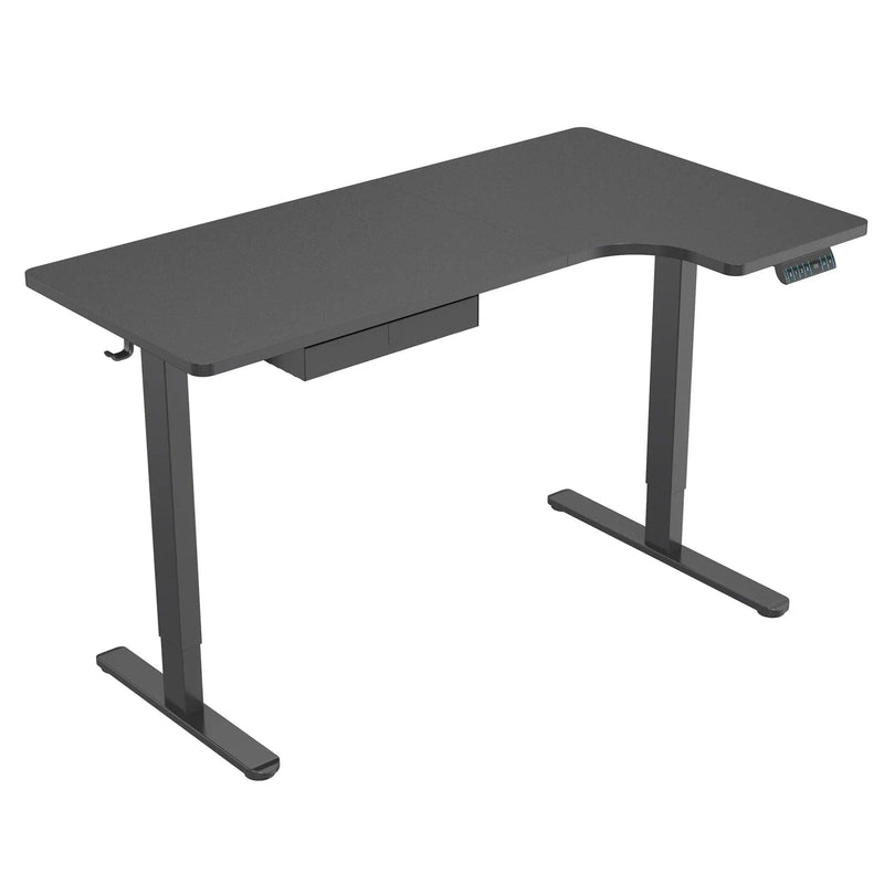 Mount It L-Shaped Electric Height Adjustable Sit-Stand Desk MI-15002 - My Home Office Store