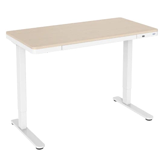 Mount It Compact Height Adjustable Sit-Stand Desk with Drawer MI-15004 - My Home Office Store