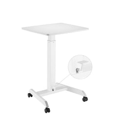 Kantek Mobile Height Adjustable Sit to Stand, White - NEW STS300W - My Home Office Store