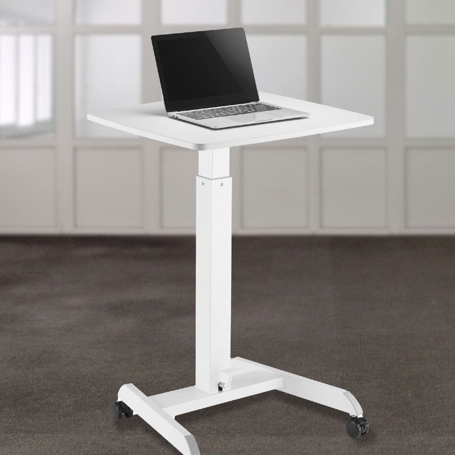 Kantek Mobile Height Adjustable Sit to Stand, White - NEW STS300W - My Home Office Store