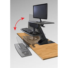 Kantek Desk Clamp Sit to Stand, STS800(W) - My Home Office Store