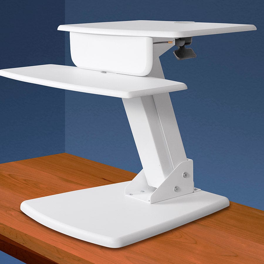 Kantek Desktop Sit to Stand Computer Workstation w/base, STS810(W) - My Home Office Store