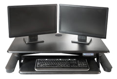 Kantek Electric Sit to Stand Computer Workstation w/ base, Black STS965 - My Home Office Store