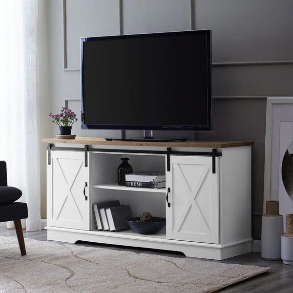 Walker Edison Sliding Barn Door Console W58SBDSW