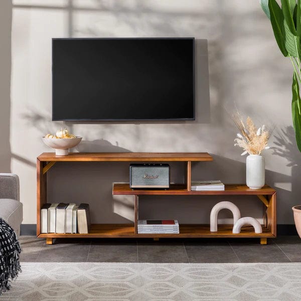 Walker Edison Rustic Solid Wood TV Console W60RSWAM