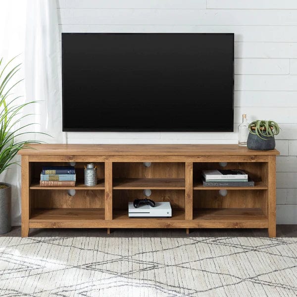 Walker Edison Essential 70" Rustic Wood TV Stand