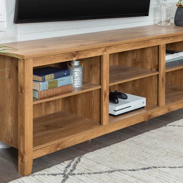 Walker Edison Essential 70" Rustic Wood TV Stand