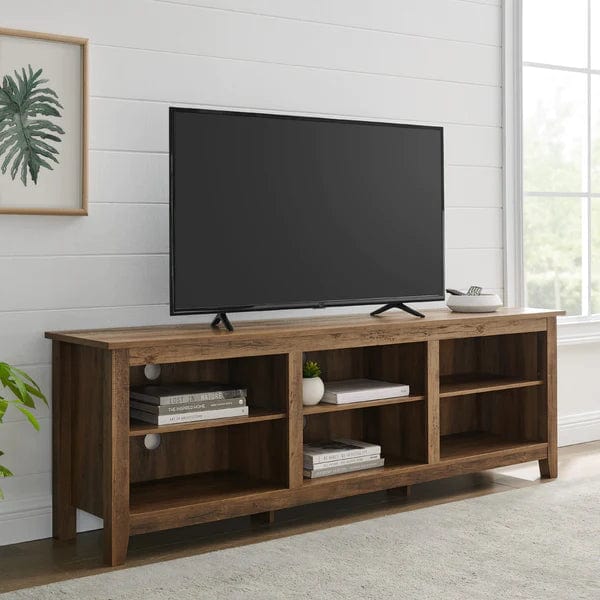 Walker Edison Essential 70" Rustic Wood TV Stand