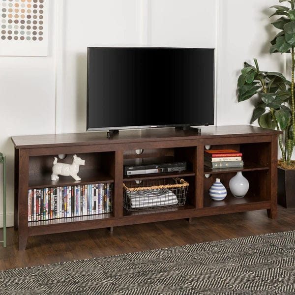 Walker Edison Essential 70" Rustic Wood TV Stand