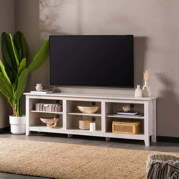 Walker Edison Essential 70" Rustic Wood TV Stand