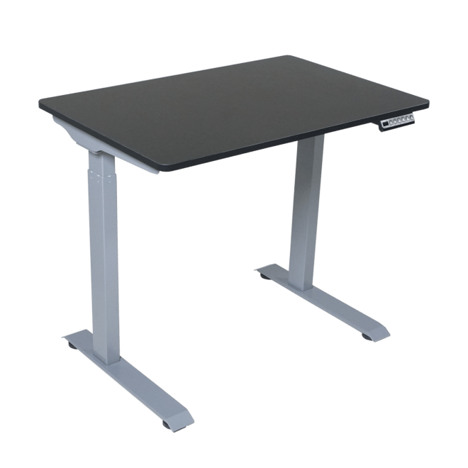Victor High Rise Height Adjustable Electric Full Standing Desk - 3ft. Wide DC830B(W) - My Home Office Store