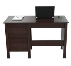 Homeroots Espresso Finish Wood Writing Desk with Three Drawers 249800