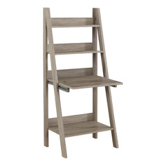 Homeroots 19" Taupe Rectangular Ladder Desk 333348