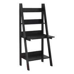 Homeroots 19" Dark Brown Rectangular Ladder Desk 333349