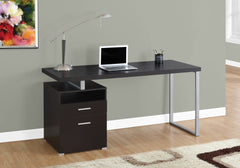 Homeroots 30" Particle Board and Grey Metal Computer Desk 333383