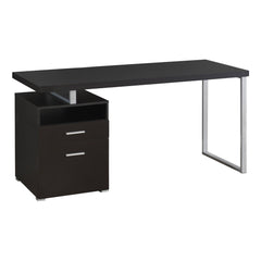 Homeroots 30" Particle Board and Grey Metal Computer Desk 333383
