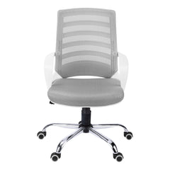 Homeroots Black Polyester Seat Swivel Adjustable Task Chair Mesh Back Plastic Frame 333421