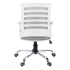 Homeroots Black Polyester Seat Swivel Adjustable Task Chair Mesh Back Plastic Frame 333421