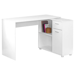 Homeroots 29.5" Particle Board and Laminate Computer Desk with a Storage Cabinet