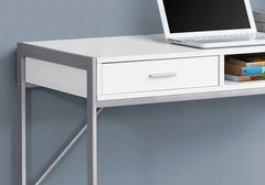 Homeroots 22" Rectangular Computer Desk With Two Drawers