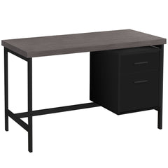 Homeroots 24" Rectangular Computer Desk With Two Drawers
