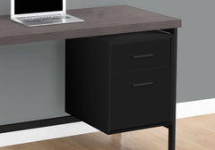 Homeroots 24" Rectangular Computer Desk With Two Drawers